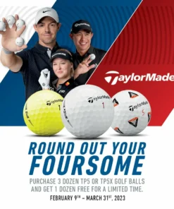 TaylorMade Round Out Your Foursome- Buy 3 Get One Free TP5 Or TP5x Golf Balls