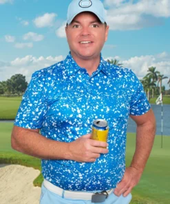 Stroke Play Golf Apparel Loose Cannon Men's Golf Polo -Golf Clubs Store Bluesplatter 687837 scaled