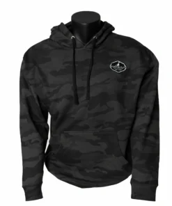 Stroke Play Golf Apparel Men's Black Camo Hoodie