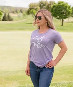 Stroke Play Golf Apparel Golf Now, Wine Later Women's T-Shirt -Golf Clubs Store DSC2361 310815
