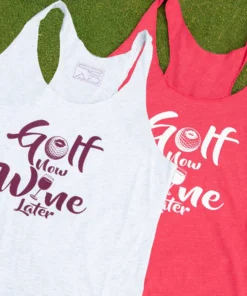 Stroke Play Golf Apparel Golf Now Wine Later Women's Tank Top