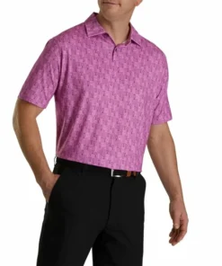 FootJoy Lisle Glass Print Self Collar