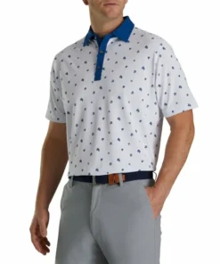 FootJoy Pique Stretch Scattered Floral Self Collar -Golf Clubs Store FJ 28484 02 329877