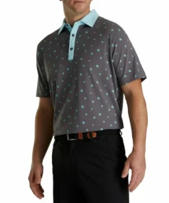 FootJoy Pique Stretch Scattered Floral Self Collar