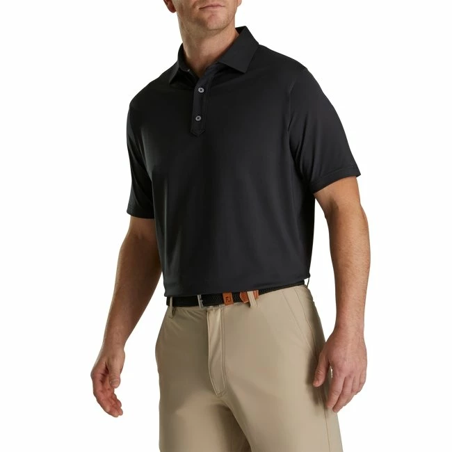 FootJoy Solid Lisle Set On Placket 2 FootJoy Solid Lisle Set On Placket - Image 2