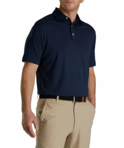 FootJoy Solid Lisle Set On Placket 10 FootJoy Solid Lisle Set On Placket -Golf Clubs Store FJ 28560 02 606176
