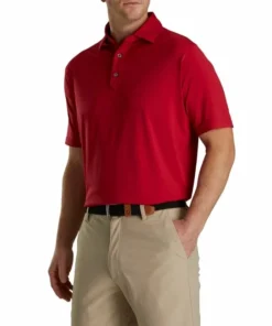 FootJoy Solid Lisle Set On Placket 8 FootJoy Solid Lisle Set On Placket -Golf Clubs Store FJ 28566 02 493731