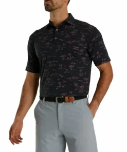 FootJoy Tropic Golf Print Lisle Self Collar