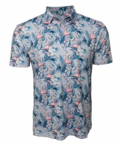 Stroke Play Golf Apparel Regal Flamingo Men's Golf Polo