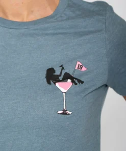 Stroke Play Golf Apparel 19th Hole Women's T-Shirt -Golf Clubs Store Ladies t shirt slate close up short sleeve martini 19th hole a9edeb90 5e02 48c5 ada4 fac5cd685bbd