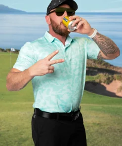 Stroke Play Golf Apparel Sneaky Good Men's Golf Polo -Golf Clubs Store SneakyGreen2 scaled