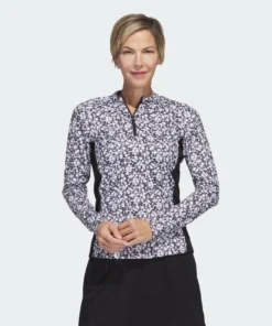 Adidas Ultimate365 Printed 1/4-Zip Mock-Neck Golf Polo Shirt 9 Adidas Ultimate365 Printed 1/4-Zip Mock-Neck Golf Polo Shirt -Golf Clubs Store Ultimate365 Printed 1 4 Zip Mock Neck Golf Polo Shirt Black HT1254 21 model 471554